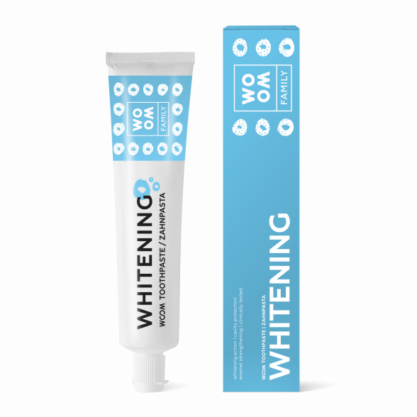 Toothpaste <br> <strong> WOOM FAMILY <br>WHITENING</strong><br><br><br>
